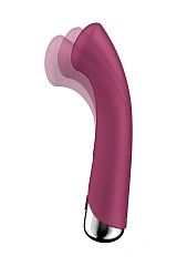 Вибратор для точки G  с ротацией Satisfyer Spinning G-Spot 1, силикон, бордовый, 16,8 см