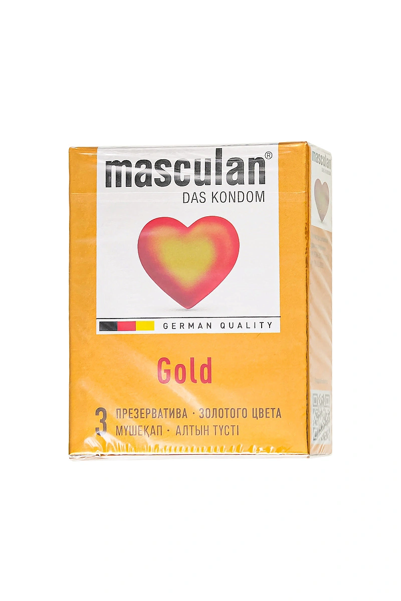 Презервативы Masculan, 5 ultra, золотые, 19 см, 5,3 см, 3 шт.(Gold № 3)