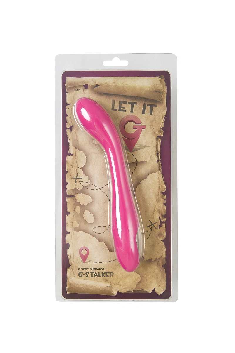 Стимулятор точки G Let it G, G-Stalker, силикон, розовый, 19,5 см