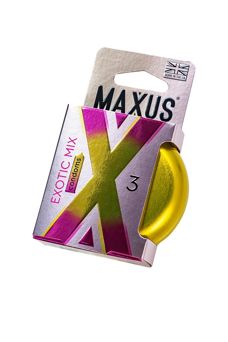 Презервативы Maxus EXOTIC MIX,  латекс, ароматизированные 3 шт.