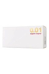 Презервативы Sagami, original 0.01, полиуретан, 17 см, 5,5 см, 20 шт.