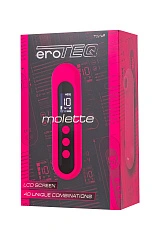 Вакуум-волновой стимулятор eroTeq Molette, силикон, розовый, 13 см