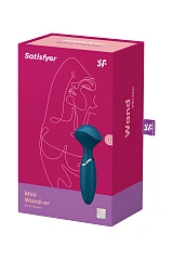 Вибромассажер для всего тела Satisfyer Mini Wand-er, силикон, синий, 16 см