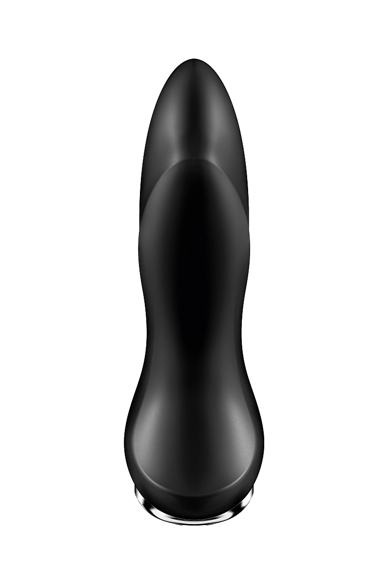 Анальный вибратор Satisfyer Rotator Plug 1+ Connect App, силикон, черный, 13,5 см
