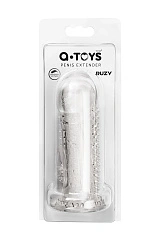 Насадка на член с дополнительной стимуляцией A-Toys by TOYFA Ruzy, TPE, прозрачный, 13,5 см