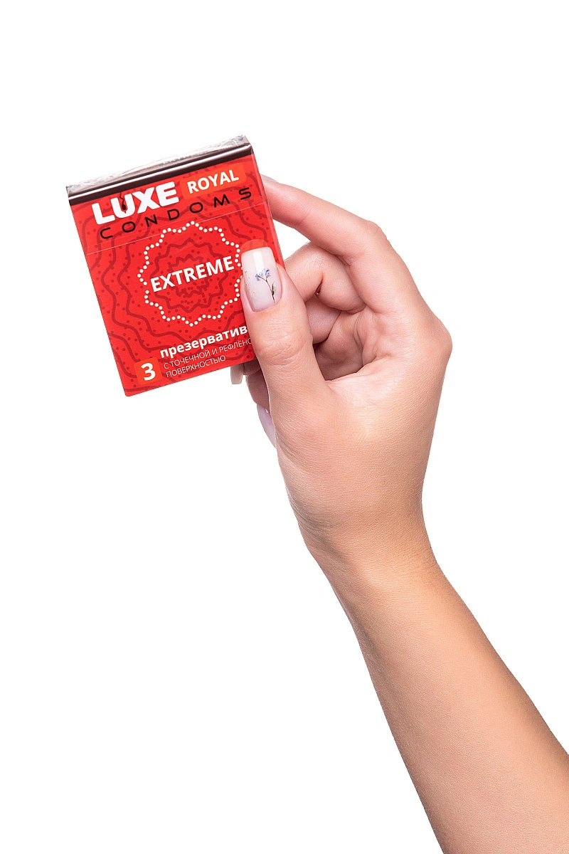 Презервативы Luxe, royal, extreme, 18 см, 5,2 см, 3 шт.