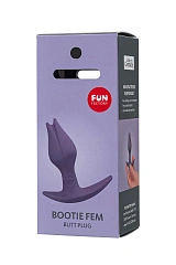 Анальный стимулятор Fun Factory BOOTIE FEM силикон, серо-коричневый, 8,5 см