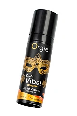 Съедобный гель с эффектом вибрации Orgie DUAL VIBE!, со вкусом коктейля секс на пляже, 15 мл