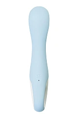 Вибратор для точки G с расширением Satisfyer Air Pump Vibrator 5 Connect App, силикон, голубой, 20см