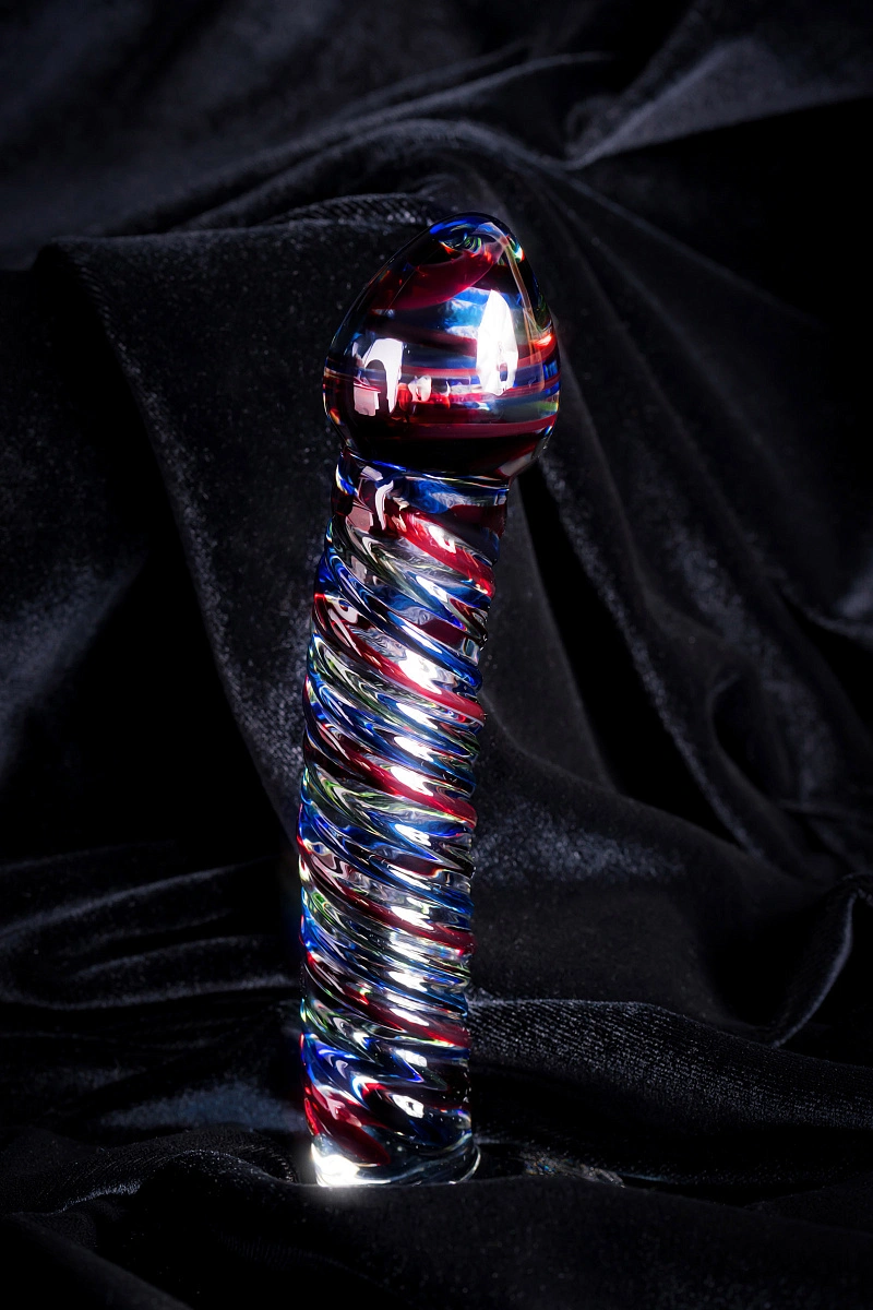 Нереалистичный фаллоимитатор Sexus Glass, стекло, прозрачный, 16,5 см