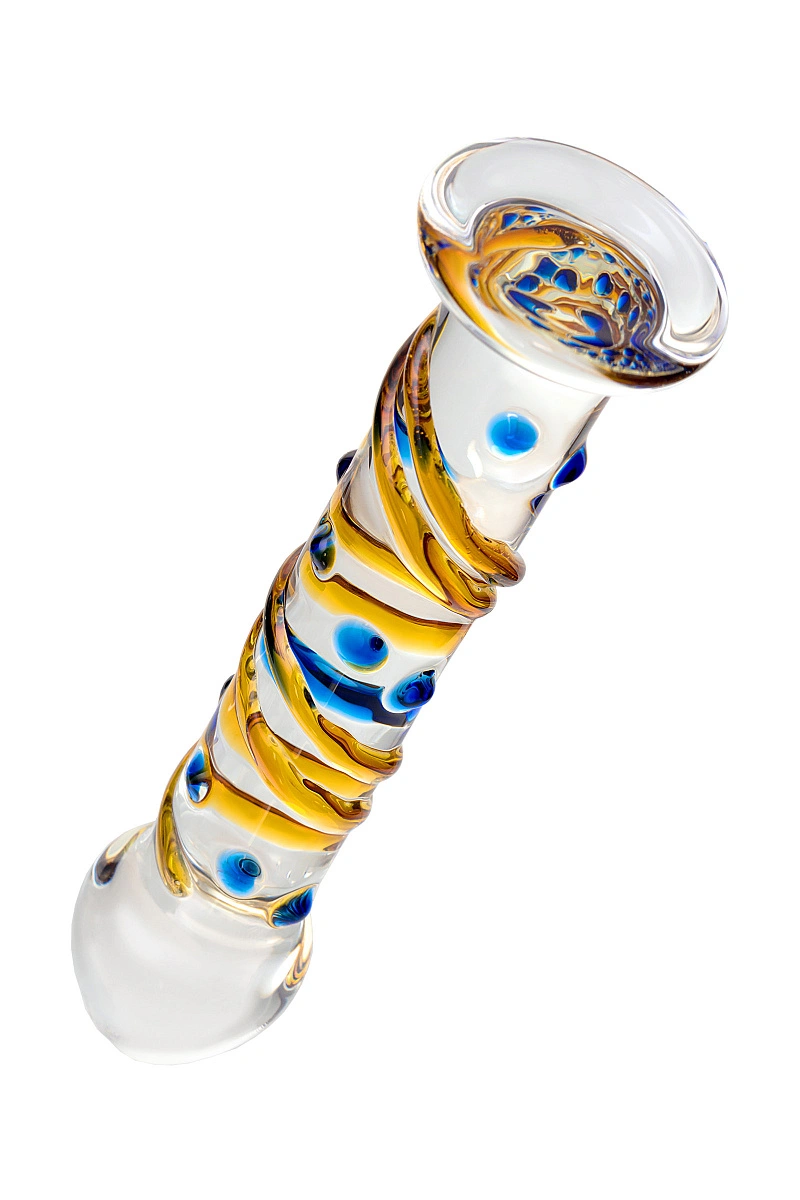 Нереалистичный фаллоимитатор Sexus Glass, стекло, прозрачный, 17,5 см