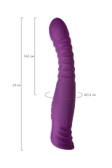 Вибратор Flovetta LUPIN, силикон, фиолетовый, 22 см
