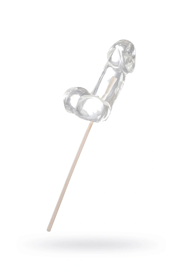 Леденец «Член Pina colada», средний, прозрачный, 80 гр., Sosuчki