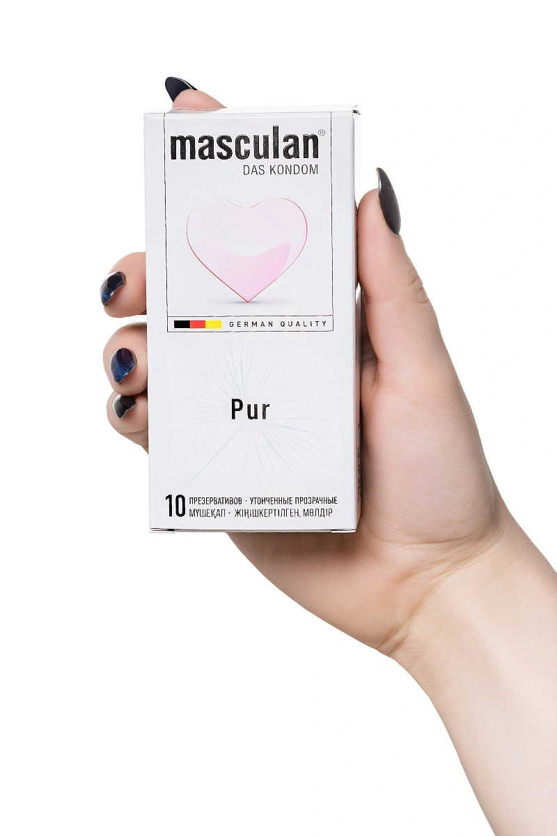 Презервативы masculan  Pur № 10 утонченные, 18,5 см, 5.3 см, 10 шт.