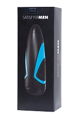 Мастурбатор нереалистичный Satisfyer Men One с регулировкой давления, силикон, чёрный, 25,5 см