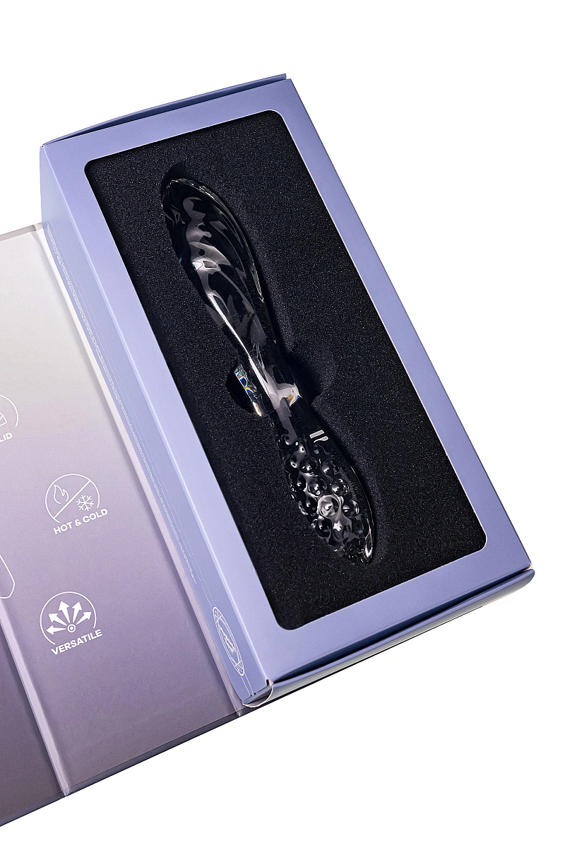 Двусторонний фаллоимитатор Satisfyer Dazzling Crystal 1, стекло, прозрачный, 18,5 см