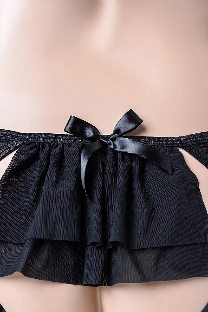 Бюстгальтер и трусики-уверты Candy Girl, черные