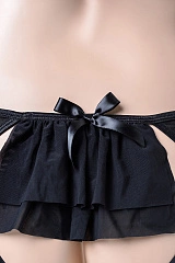 Бюстгальтер и трусики-уверты Candy Girl, черные