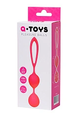 Вагинальные шарики A-Toys by TOYFA Rai, силикон, розовые, 17 см