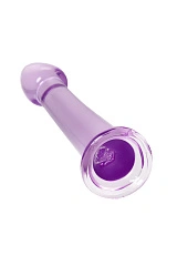 Нереалистичный фаллоимитатор Jelly Dildo M Toyfa Basic, TPE, фиолетовый, 18 см