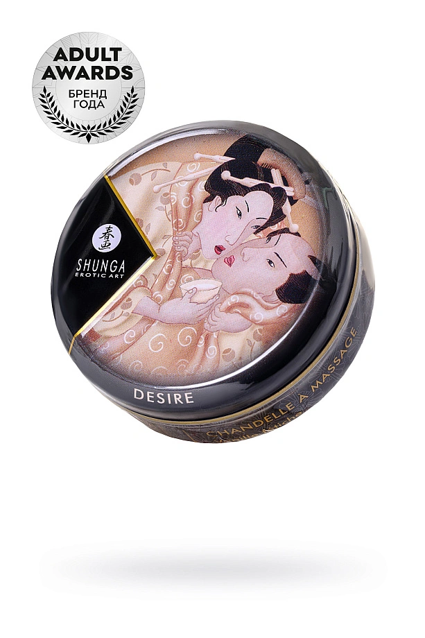 Массажное аромамасло в виде свечи «Желание. Ванильный фетиш» (Desire.Vanilla Fetish), 30 мл, Shunga