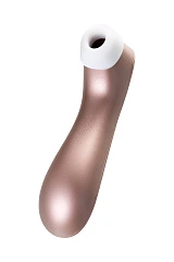 Вакуум-волновой стимулятор клитора Satisfyer Pro 2+, силикон, розовое золото, 15 см