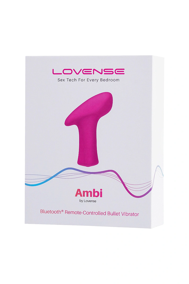 Вибропуля LOVENSE Ambi, силикон, розовая, 8,6 см