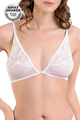 Бралетт Erolanta Odette с застежкой спереди, белый