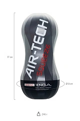 Нереалистичный мастурбатор TENGA Air-Tech Squeeze Strong, TPE, белый, 17 см