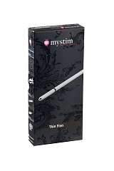 Электростимулятор уретры Mystim Thin Finn, хирургическая сталь, серебряный, 25 см