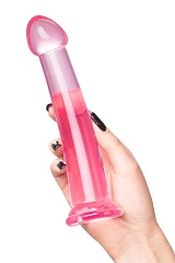 Нереалистичный фаллоимитатор Jelly Dildo L Toyfa Basic, TPE, розовый, 20 см