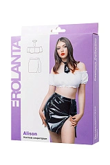 Костюм секретарши Erolanta Alison (юбка, топ, галстук) черно-белый (42-44)