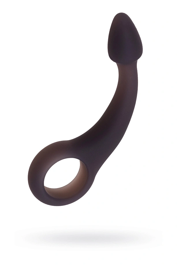 Анальная втулка Seven Creations, силикон, черная, 13,6 см.