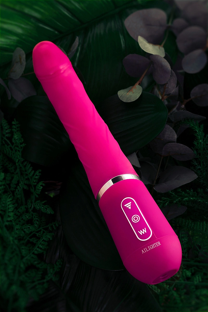 Нереалистичный вибратор Ailighter Smart Telescopic lover, TPE, розовый, 27,1 см.