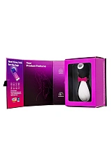 Вакуум-волновой бесконтактный стимулятор клитора Satisfyer Penguin, силикон, черный, 10,8 см