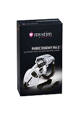 Электростимулятор Mystim Pubic Enemy,ABS  пластик, прозрачный, 8,2 см