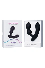 Стимулятор простаты LOVENSE Edge 2, силикон, черный, 12,4 см