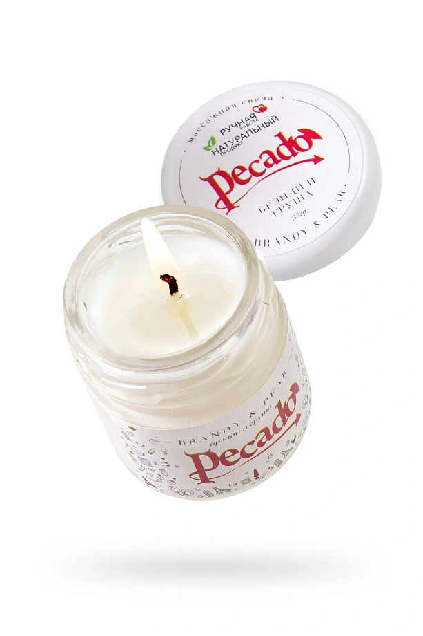 Массажная свеча "Брэнди и груша" (Brandy & Pear), 35мл., Pecado
