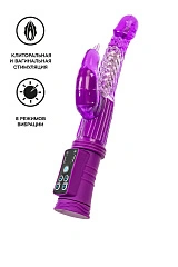 Вибратор с клиторальным стимулятором A-Toys by TOYFA High-Tech fantasy, TPR, фиолетовый, 24 см