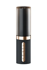 Мини-вибратор с 3D пульсацией Satisfyer Deep Kiss с USB-C зарядкой, силикон, ABS, чёрный, 11,4 см