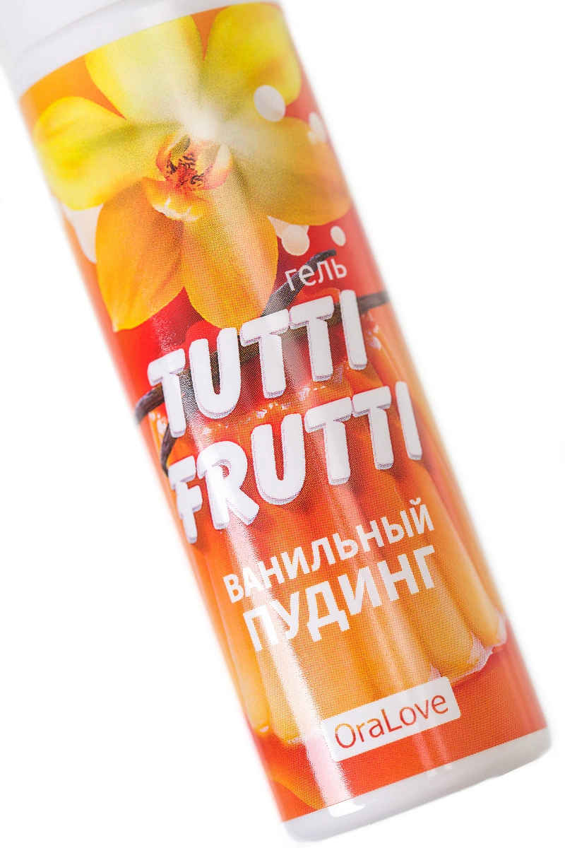 Съедобная гель-смазка TUTTI-FRUTTI для орального секса со вкусом ванильный пудинг, 30 гр