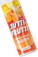 Съедобная гель-смазка TUTTI-FRUTTI для орального секса со вкусом ванильный пудинг, 30 гр