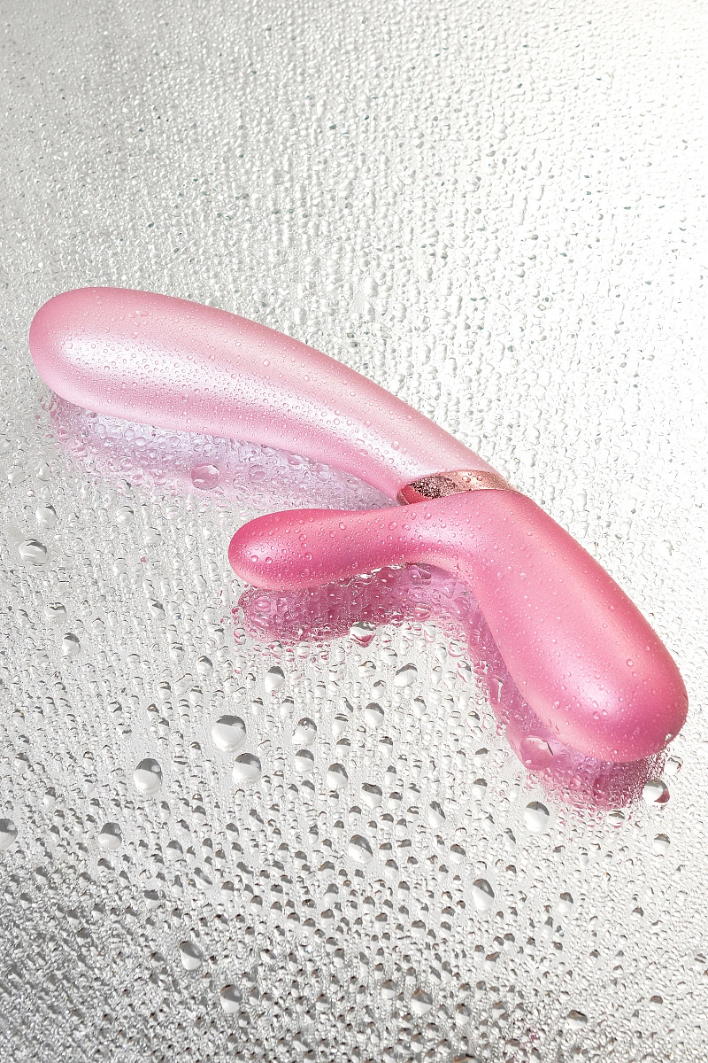 Вибратор Satisfyer Hot Lover Connect App с клиторальным стимулятором, розовый, 20,4 см