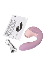 Вибратор Satisfyer Supernova, с вакуум-волновым стимулятором, силикон, розовый, 16,9 см